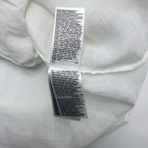 Banana Republic White Ramie Sheer Tunic Dress Tall S Bride Resort NO BELT - Picture 9 of 13